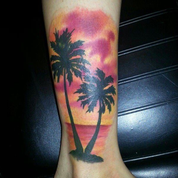 225 Palm Tree Tattoo Designs That Remind You Of The Beach Palm Tree