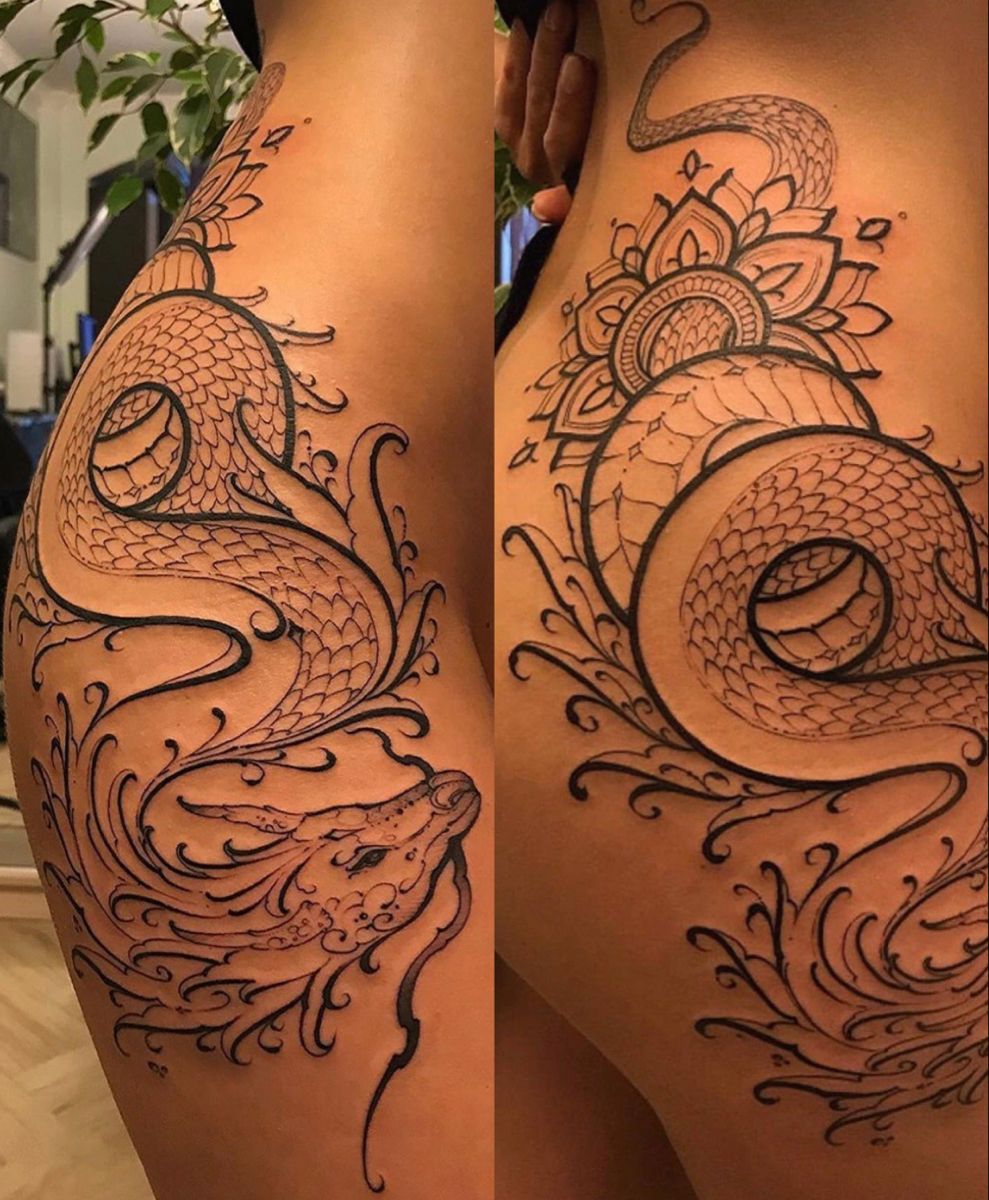 23 Beautiful Dragon Thigh Tattoos Ideas Dragon Thigh Tattoo Tattoos