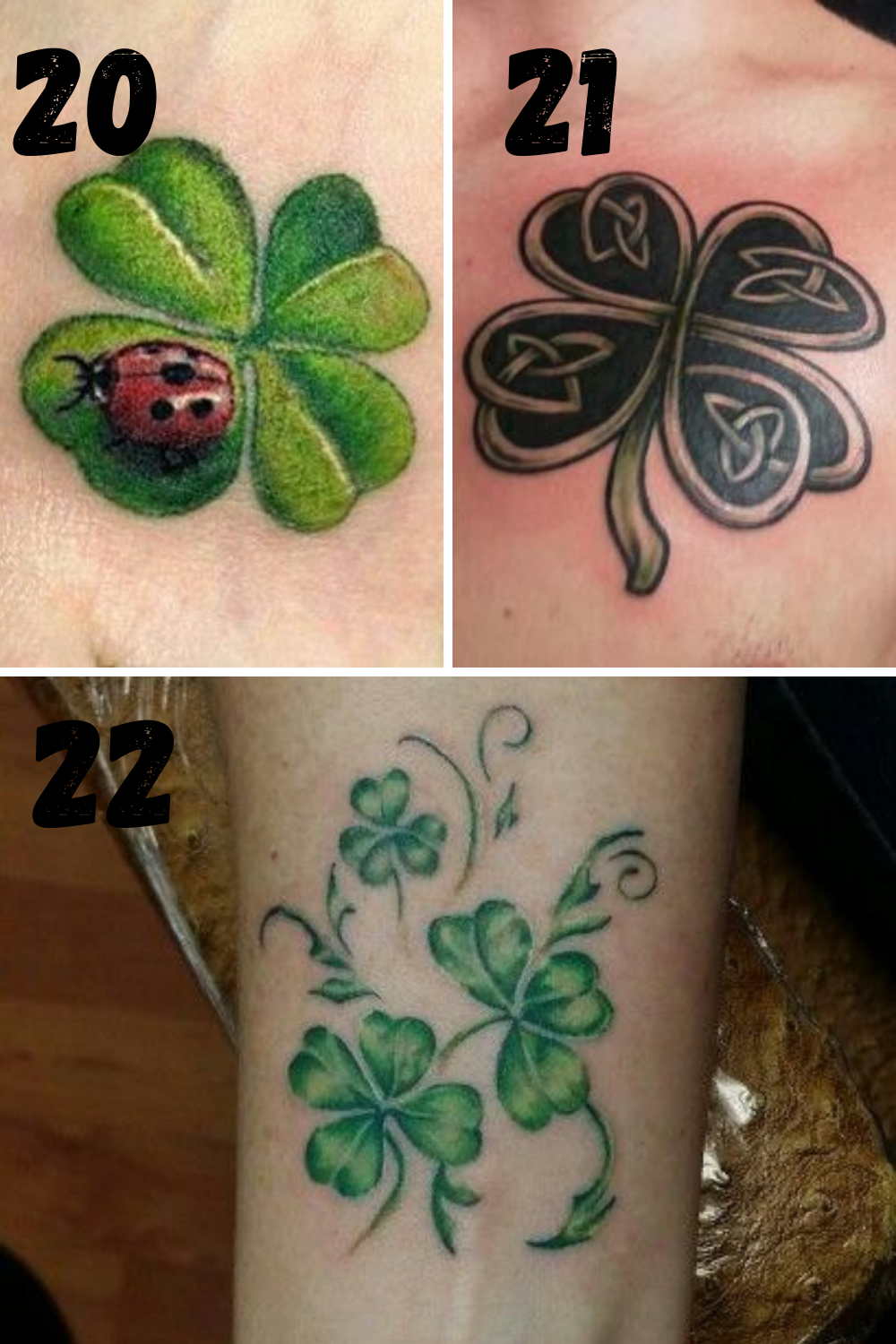 23 Four Leaf Clover Tattoos With Religious And Lucky Meanings Tattoos Win