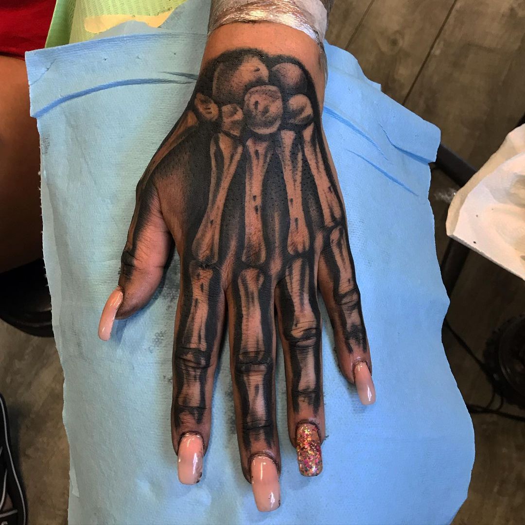 23 Skeleton Hand Tattoos For Everyone In 2021 Artofit