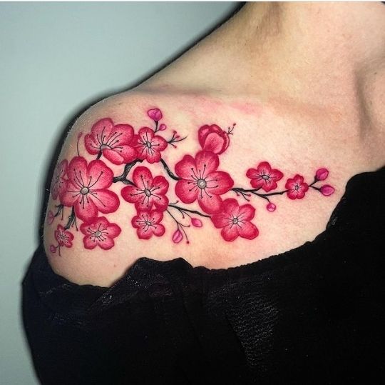 24 Fascinating Cherry Blossom Tattoo Designs For 2021 The Xo Factor