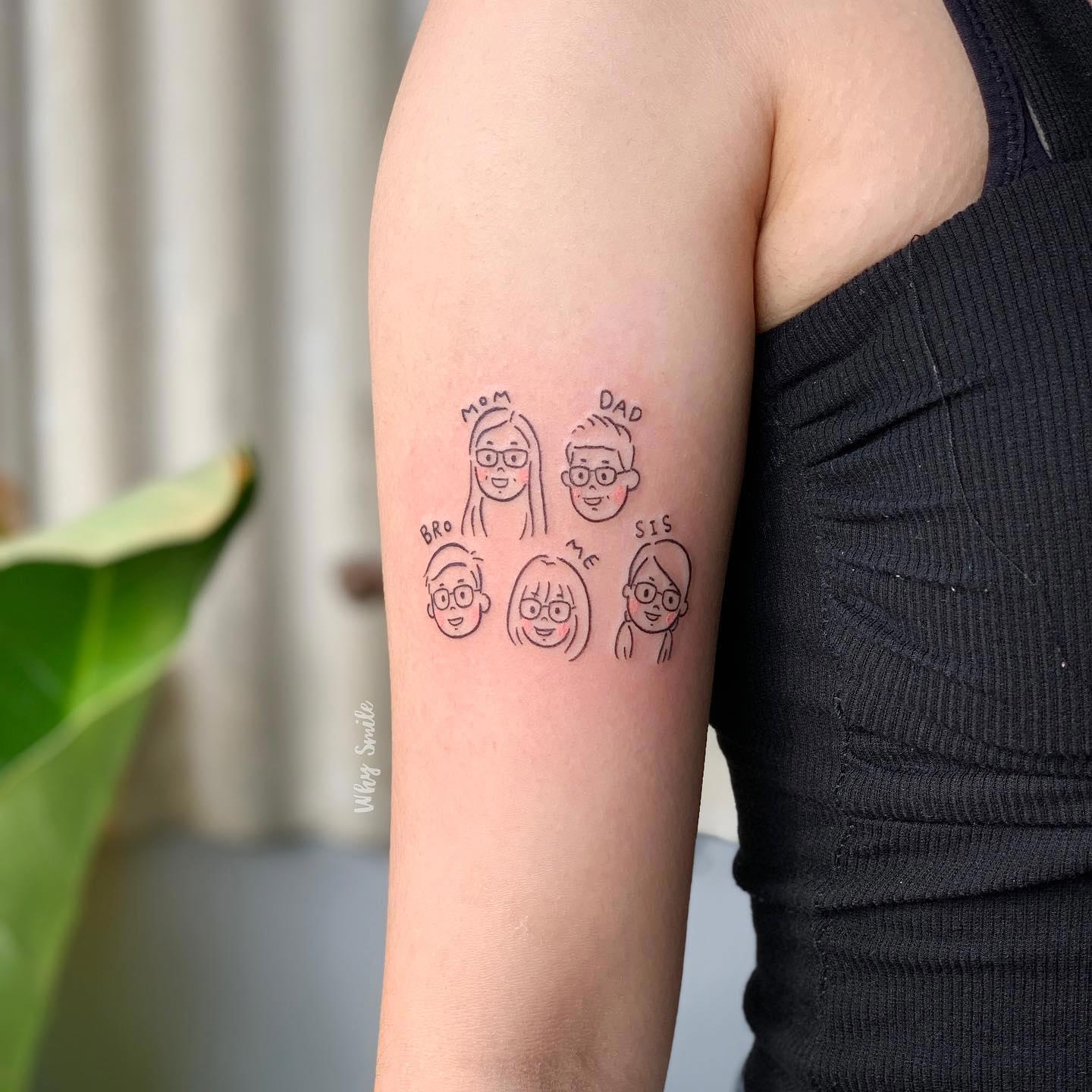 24 Tatuajes De Familia S Mbolos Peque Os Minimalistas