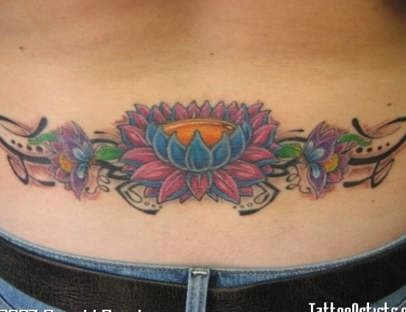 25 Cute Lower Back Flower Tattoos For Girls