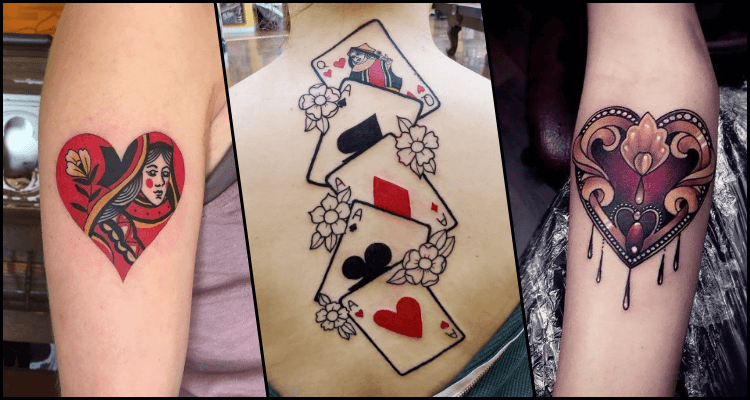 25 Fantastic Queen Of Hearts Tattoos Ideas And Designs