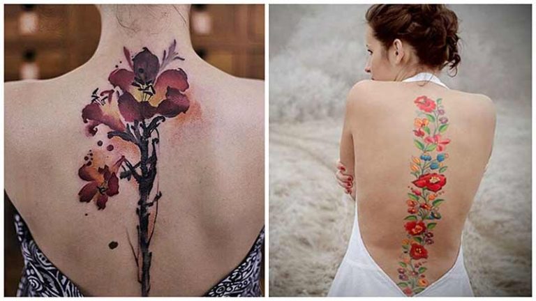 25 Purposeful Spine Tattoo Designs For Women And Girls