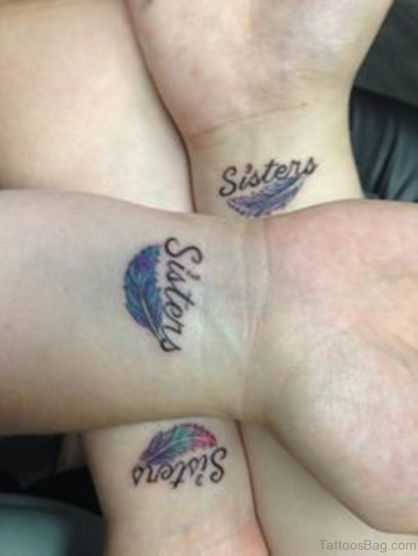 25 Splendid Sister Tattoos On Wrist