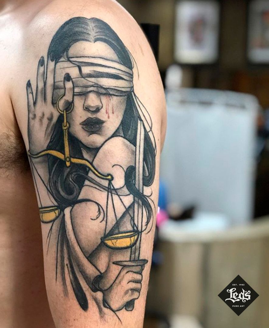 25 Stunning Lady Justice Tattoo Ideas Ideas In 2021