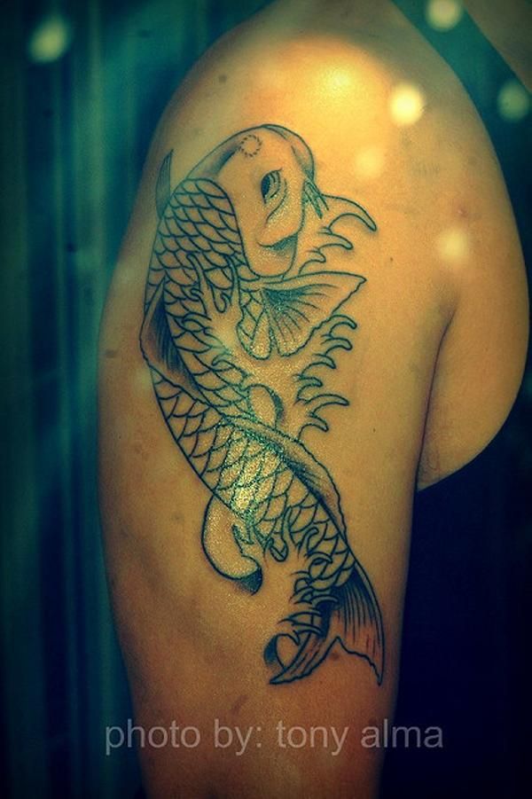 25 Sweet Coy Fish Tattoos Slodive Koi Fish Tattoo Coy Fish Tattoos