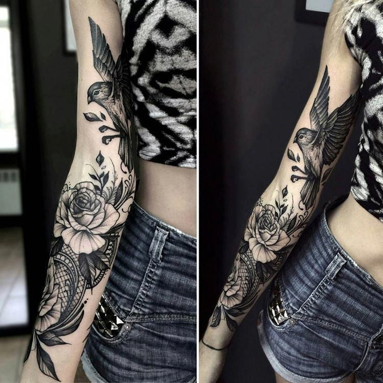 27 Amazing Feminine Half Sleeve Tattoo Image Hd