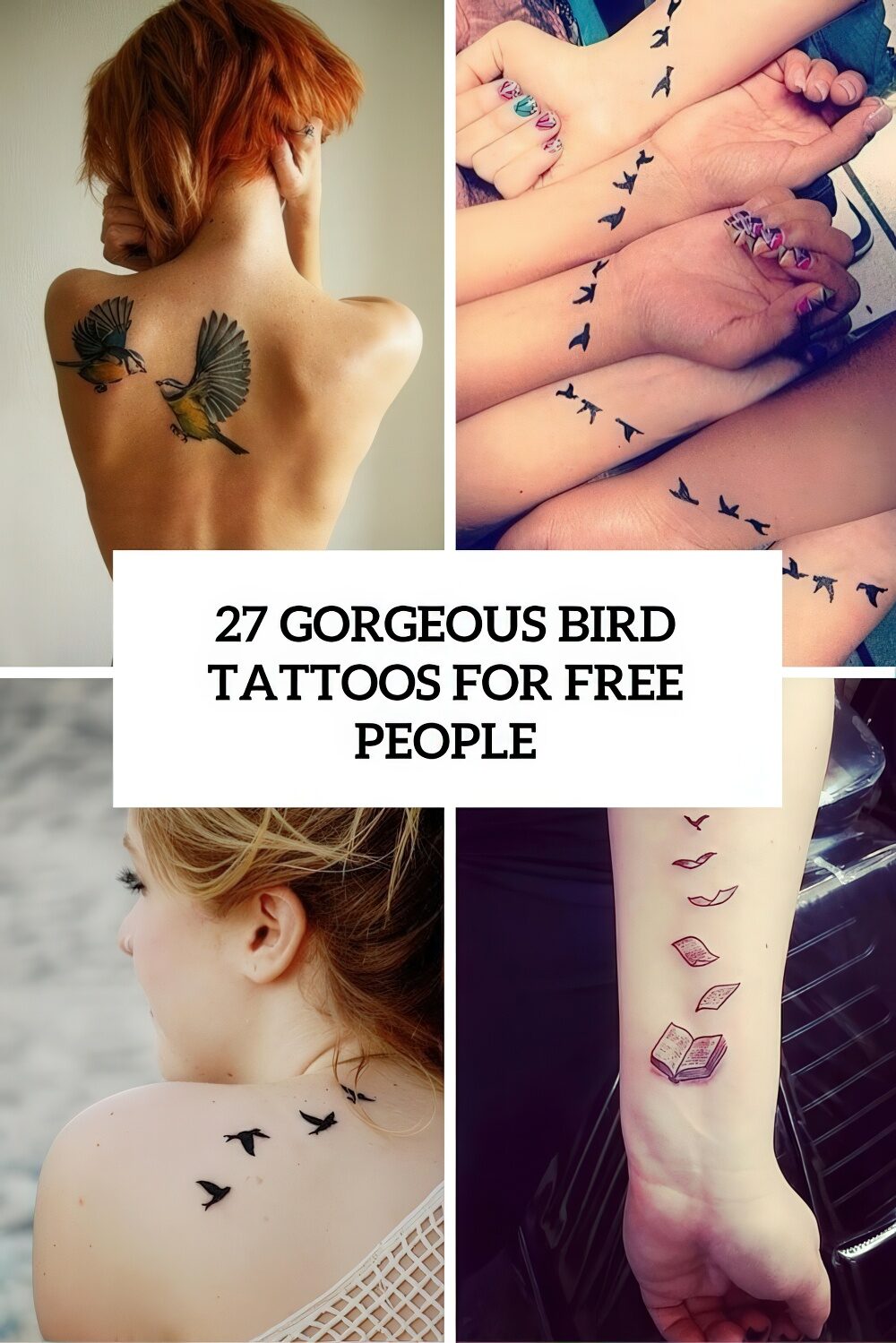 27 Gorgeous Bird Tattoos For Free People Styleoholic