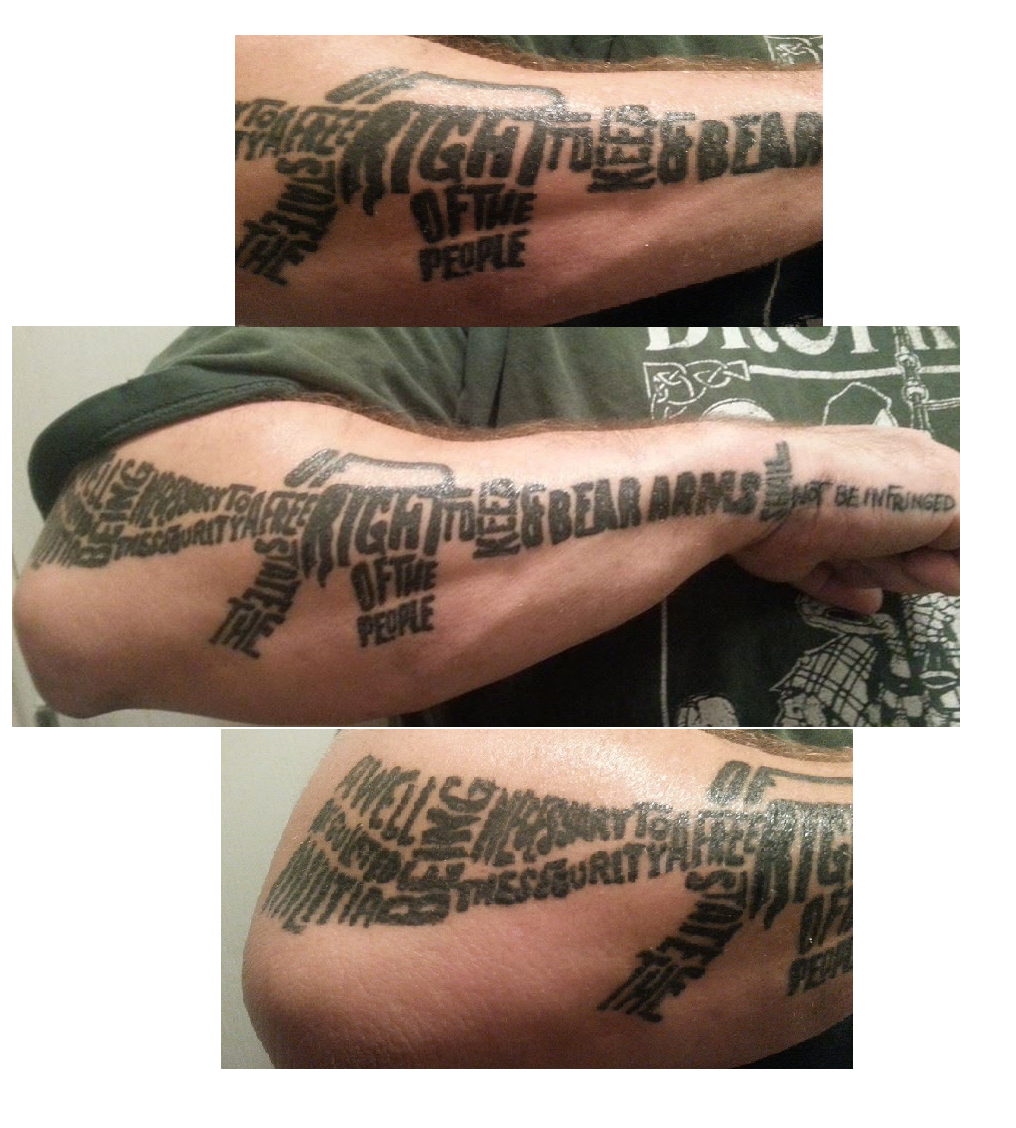 2Nd Amendment Forearm Tattoo