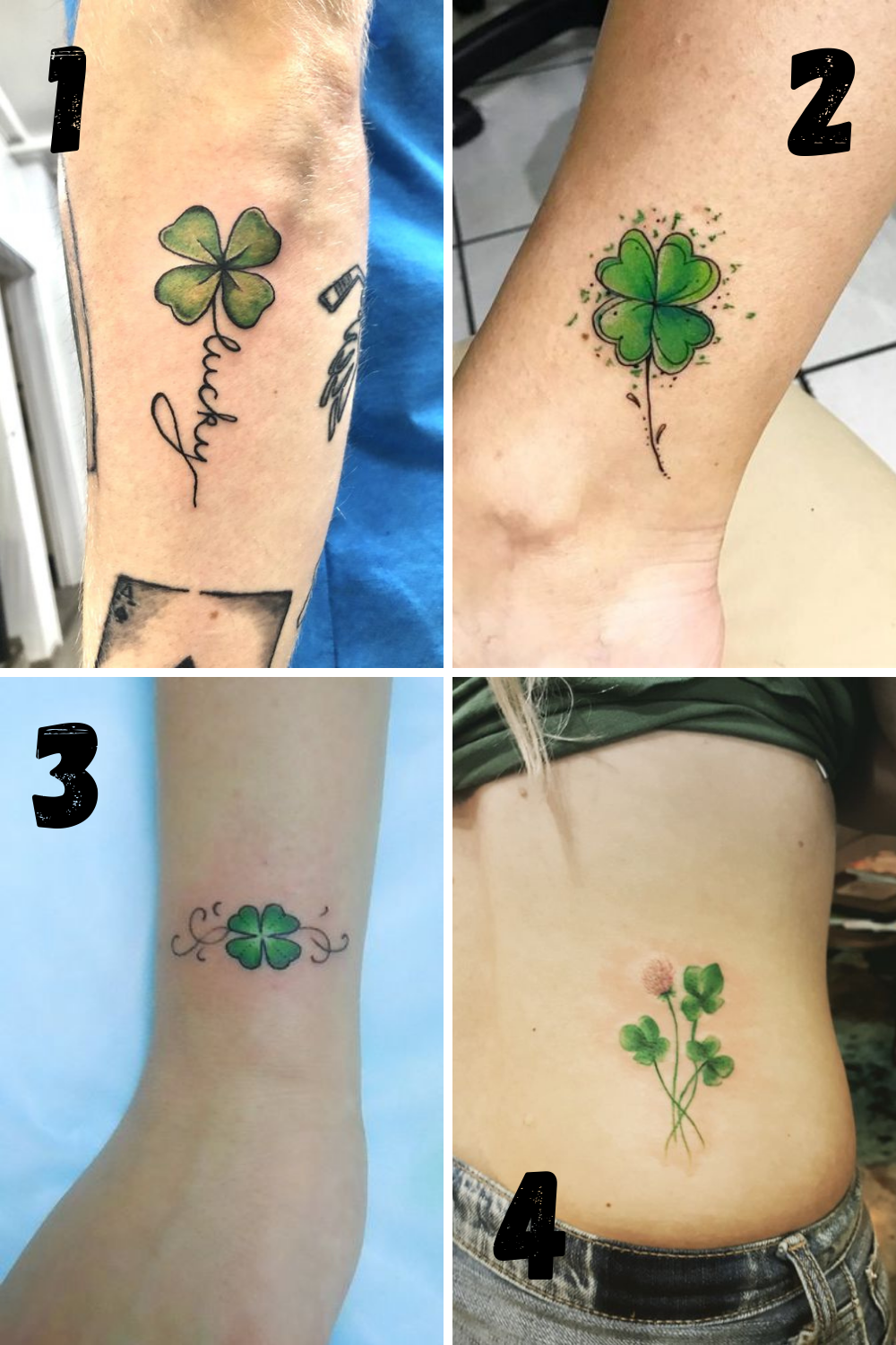 3 Leaf Clover Tattoo Designs and Meanings Unveiled