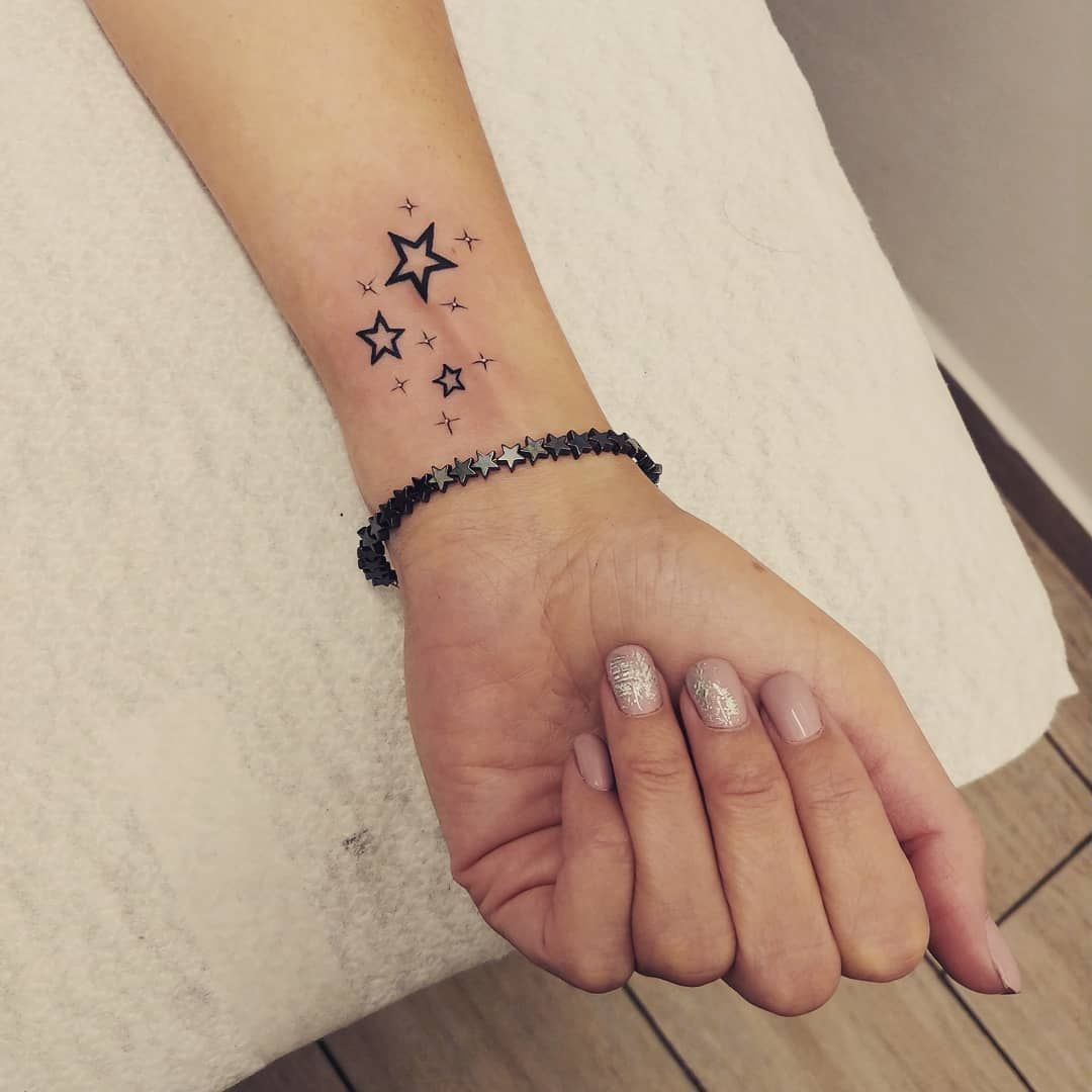 3 Stars Wrist Tattoo Star Tattoo On Wrist Tattoos Tattoo Quotes