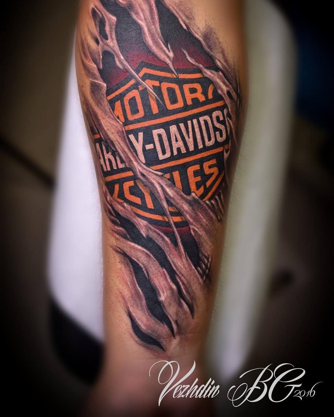 30 Amazing Harley Davidson Tattoos Designs With Meanings And Ideas Body Art Guru