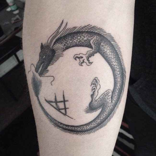 30 Amazing Ouroboros Tattoo Designs With Meanings Body Art Guru