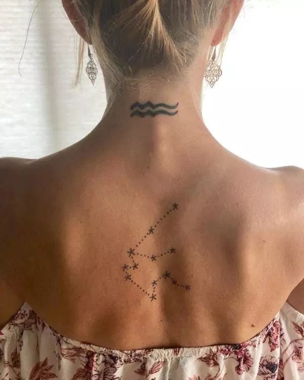 30 Aquarius Tattoo Designs Symbolize Your Zodiac Energy Aquarius Tattoo Tattoos For Women