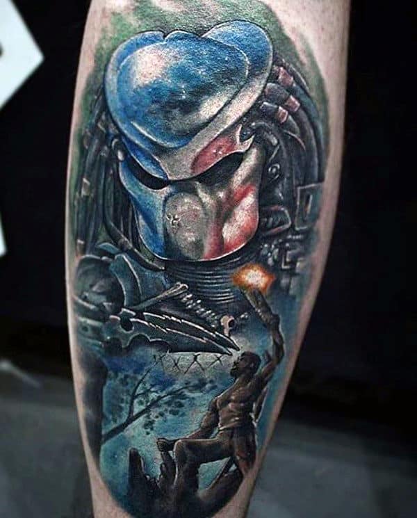 30 Best Alien Vs Predator Tattoos Images Predator Tattoo Alien Vs