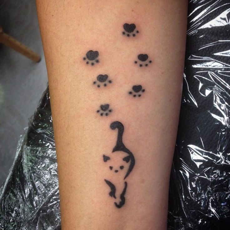 30 Best Cat Paw Print Tattoo Designs Page 2 The Paws Cat Paw