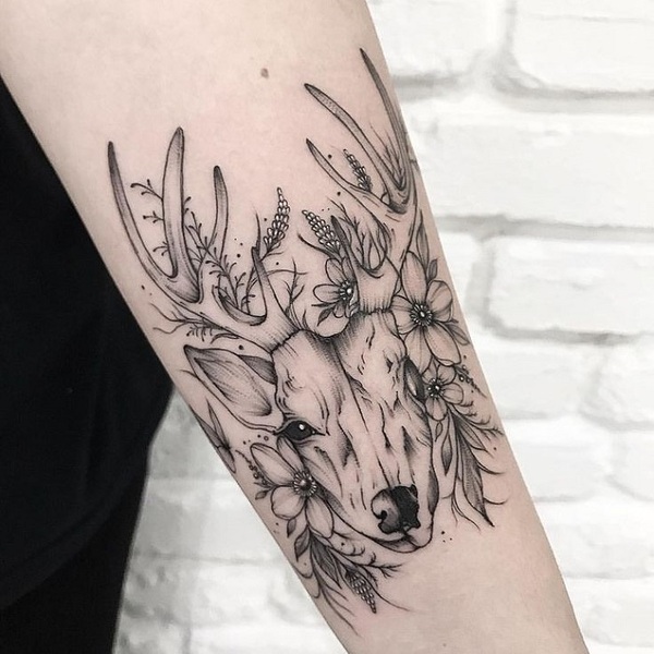 30 Best Deer Skull Tattoo Ideas Read This First