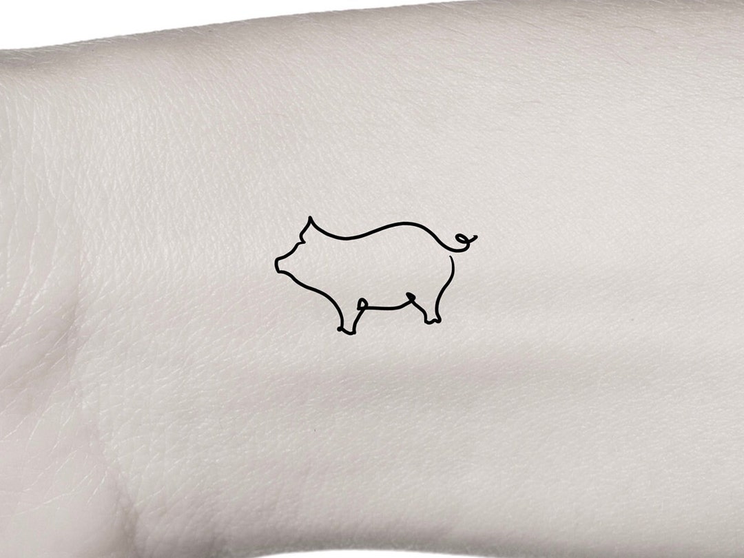 30 Best Pig Tattoo Outline Images On Pinterest Tattoo Outline Pig