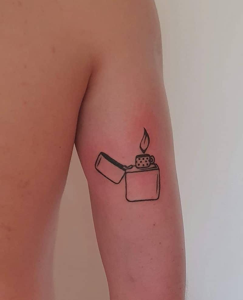 30 Creative Lighter Tattoos You Will Love Style Vp