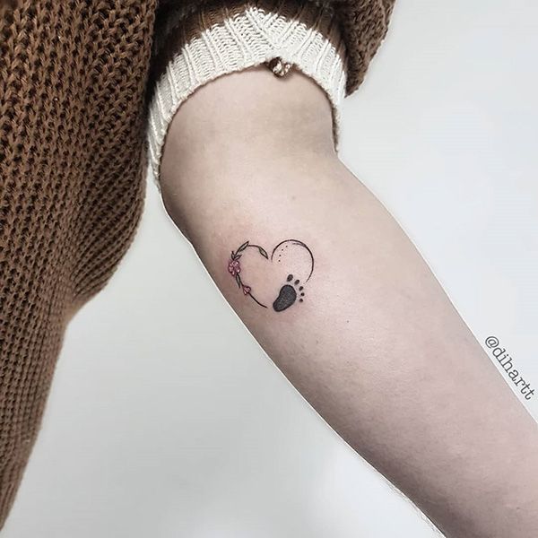 30 Cute Baby Footprint Tattoo Ideas You Will Love Artofit