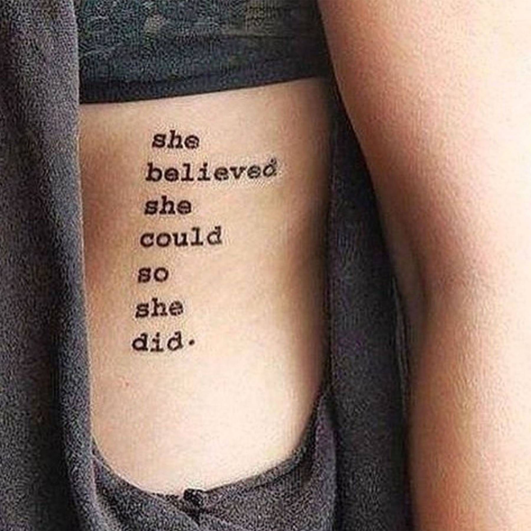 30 Cute Quote Tattoo Design Ideas