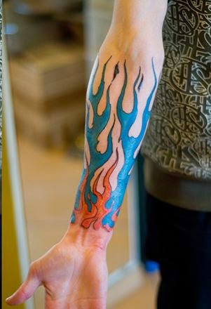 30 Greatest Blue Flame Tattoos Designs And Ideas