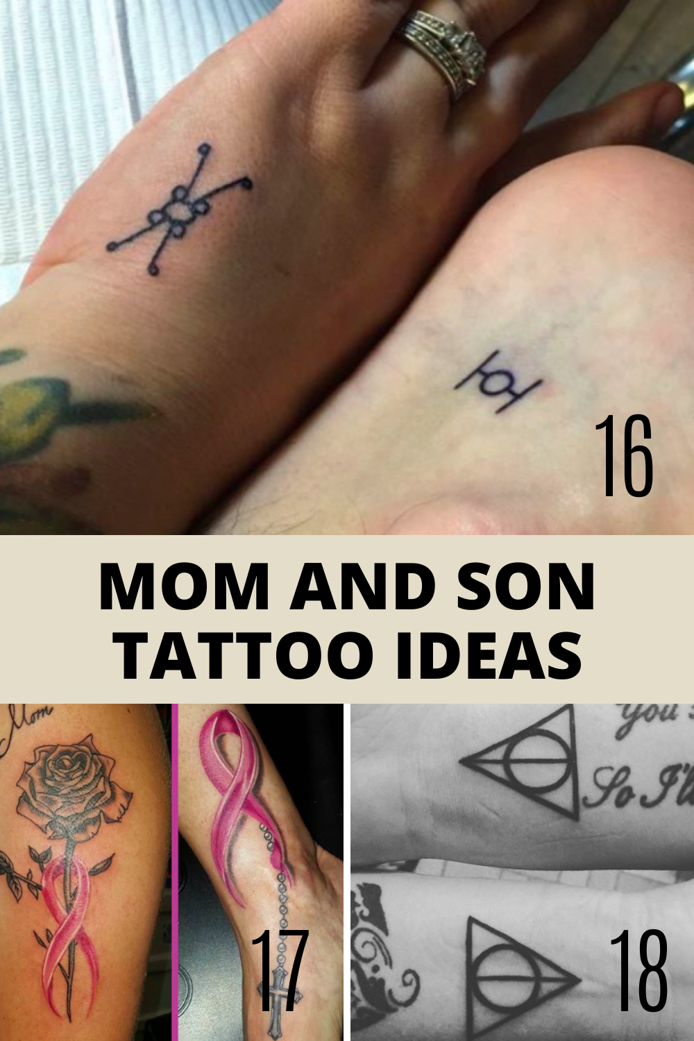 30 Matching Mom And Son Tattoos Meaningful Mother Son Tattoos And