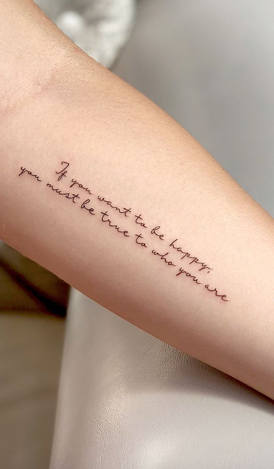 30 Meaningful Quote Inner Arm Tattoos For Females Tattoo Fpr Girls