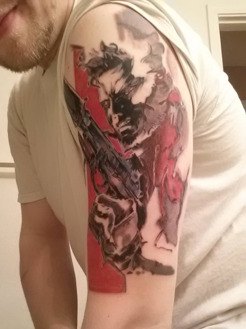 30 Metal Gear Tattoos The Body Is A Canvas Gear Tattoo Metal Gear