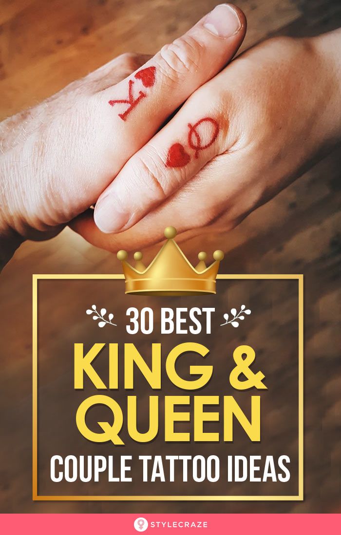 30 Top Design Ideas For Couple King And Queen Tattoos Queen Tattoo