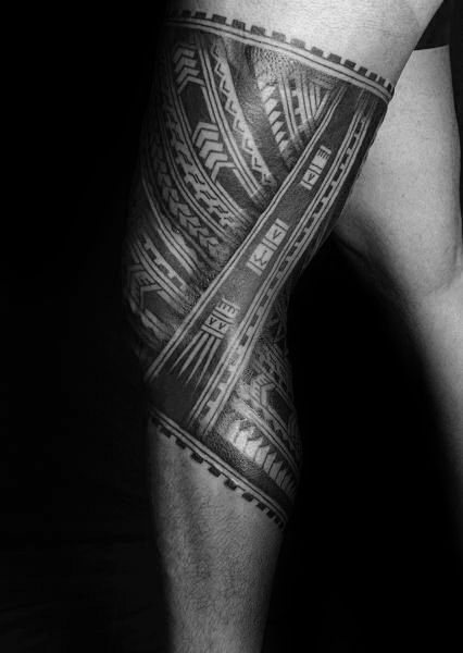 30 Tribal Thigh Tattoos For Men 2023 Inspiration Guide