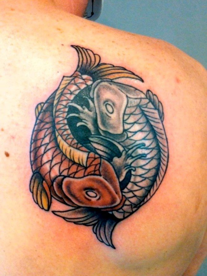 30 Yin Yang Tattoos Koi Fish Tattoo Coy Fish Tattoos Yin Yang Tattoos