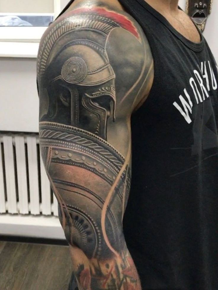 300 Spartan Helmet Tattoo