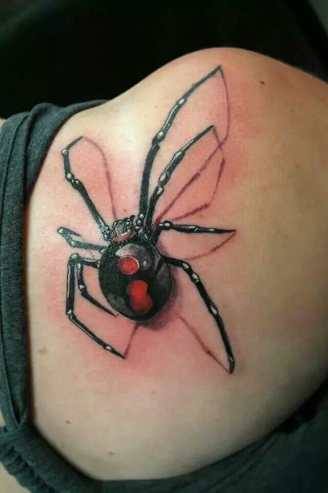 31 Best Black Widow Spider Tattoo Designs For Women Images On Pinterest