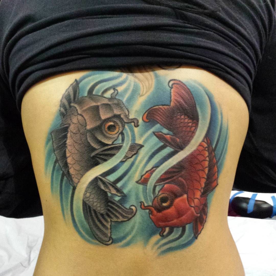 32 Awesome Yin And Yang Tattoo Fish Image Ideas