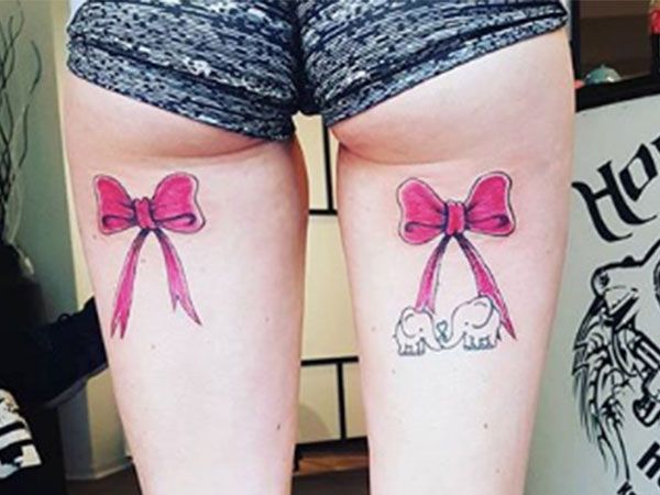 33 Back Of Thigh Bow Tattoo Meaning Apriyudinnelin