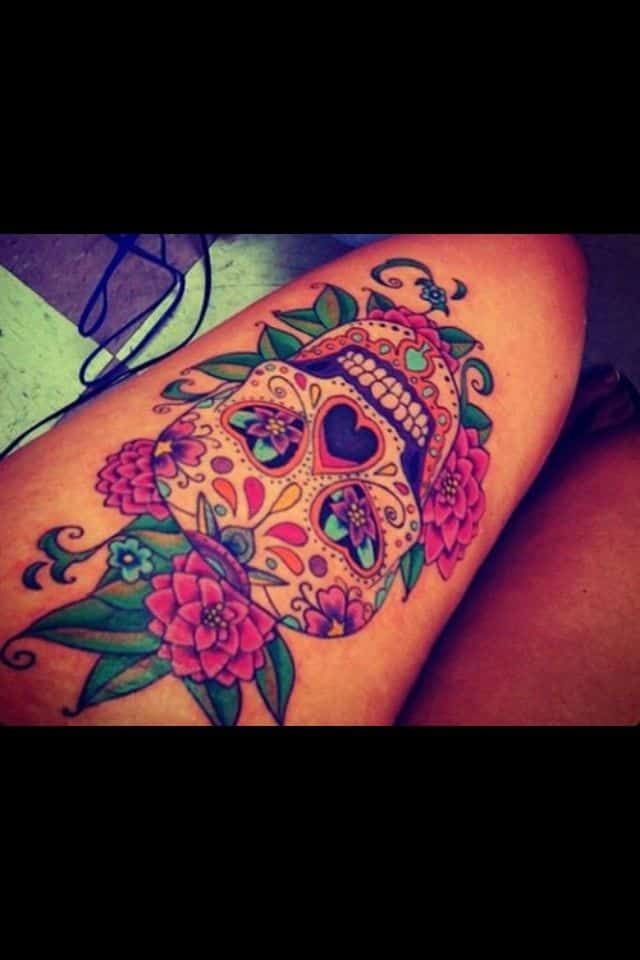 33 Crazily Gorgeous Sugar Skull Tattoos Designbump