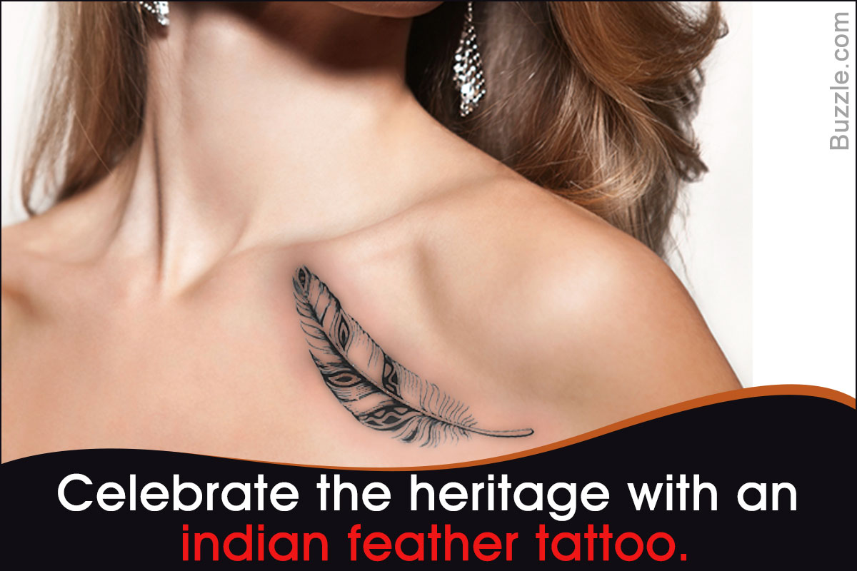 34 Stunning Feather Tattoo Ideas Indian Feather Tattoos Trendy Tattoos Feather Tattoos