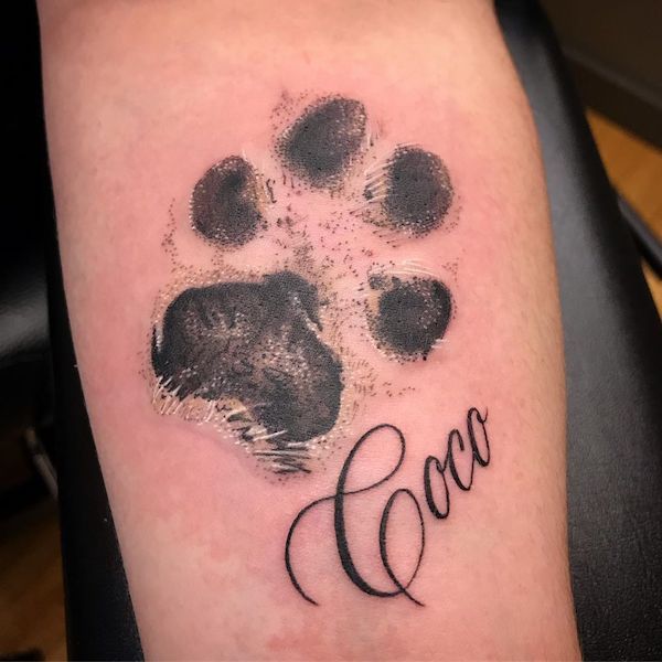 35 Cute Paw Print Tattoos For Your Inspiration Art And Design