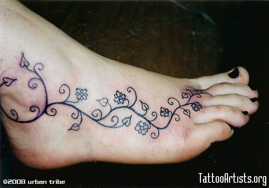 38 Amazing Flower Vine Tattoos On Wrist Image Hd