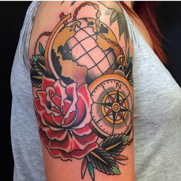 38 More Travel Related Tattoos From Backpackers Globetrotters