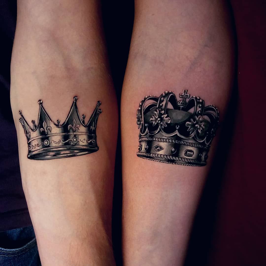 39 Astonishing Crown Tattoo Design Colored Ideas