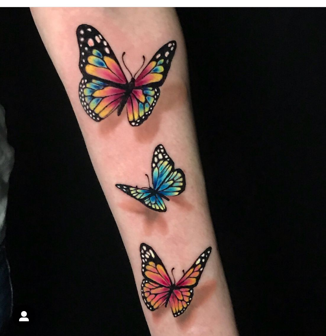 3D Effect Butterfly Tattoos Arm Tattoo Sites