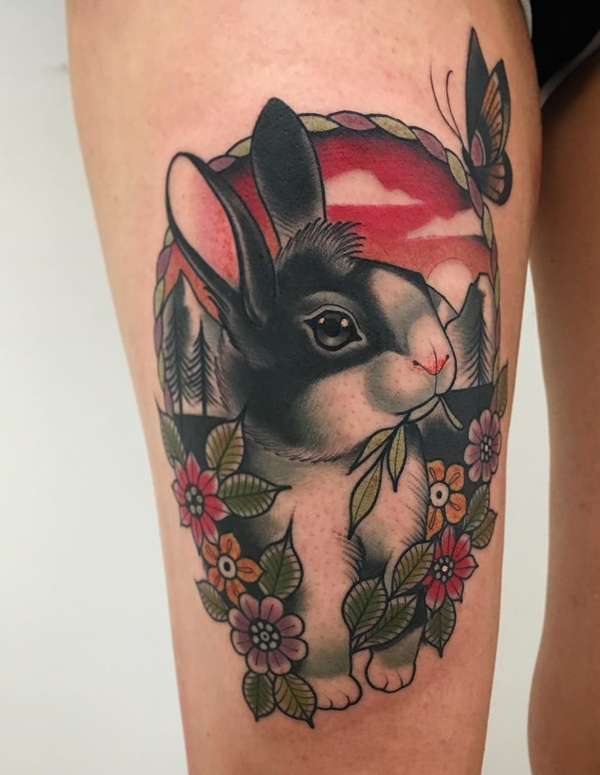 40 Awesome Bunny Rabbit Tattoos Hop To Pop