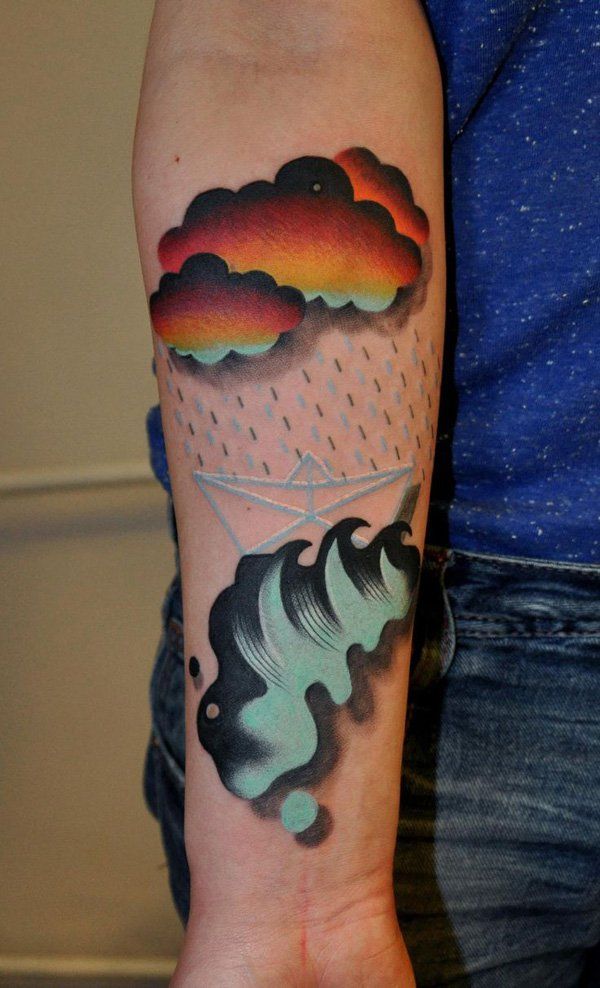 40 Awesome Cloud Tattoo Designs Art And Design