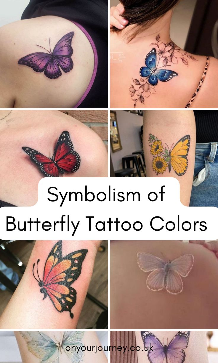 40 Best Butterfly Tattoo Designs With Kids Names Images On Pinterest