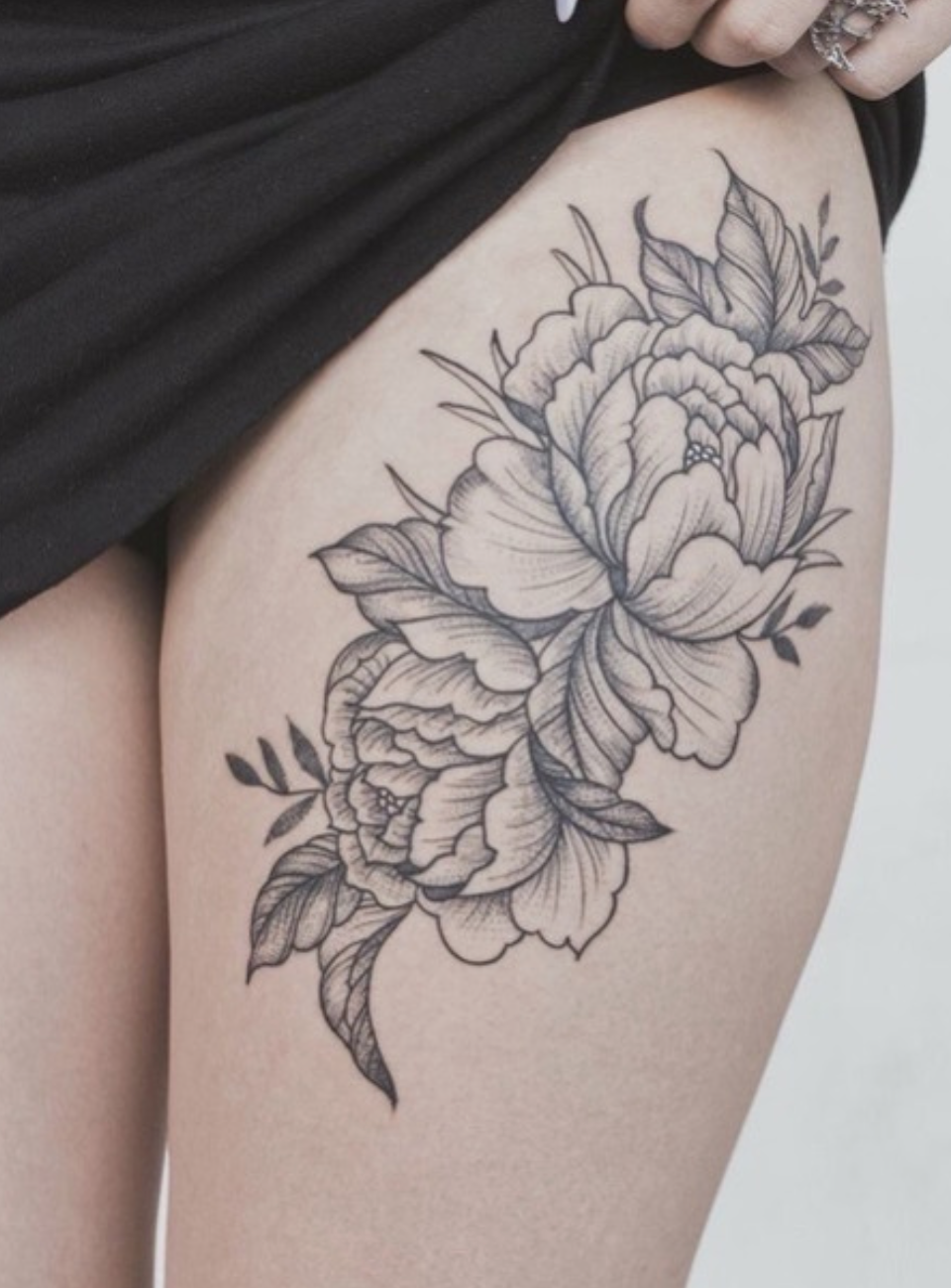 40 Elegant Unique Flower Thigh Tattoos Design For Women Flower Thigh Tattoos Thigh Tattoos