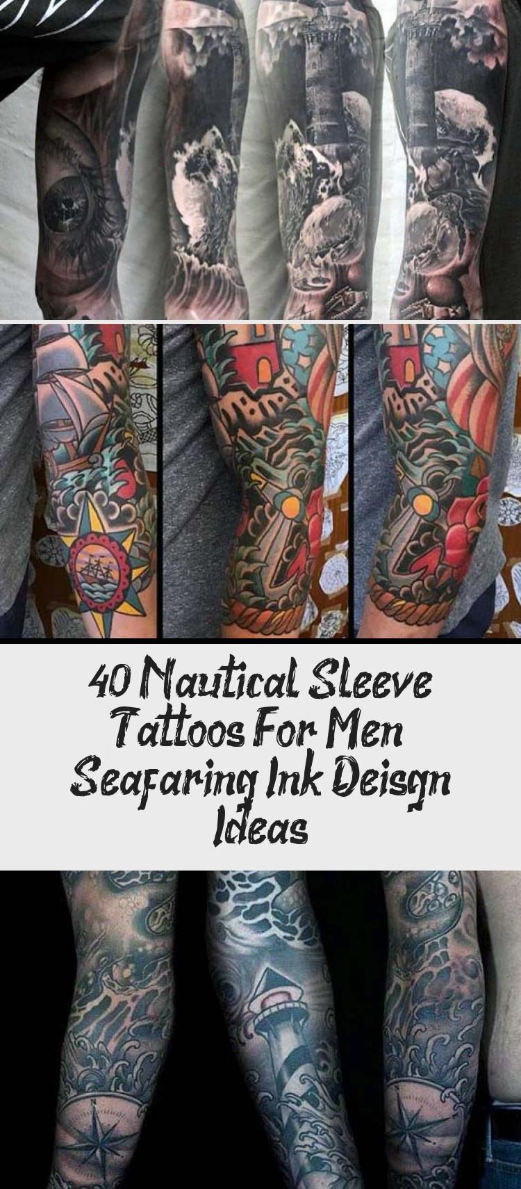 40 Nautical Sleeve Tattoos For Men Seafaring Ink Deisgn Ideas